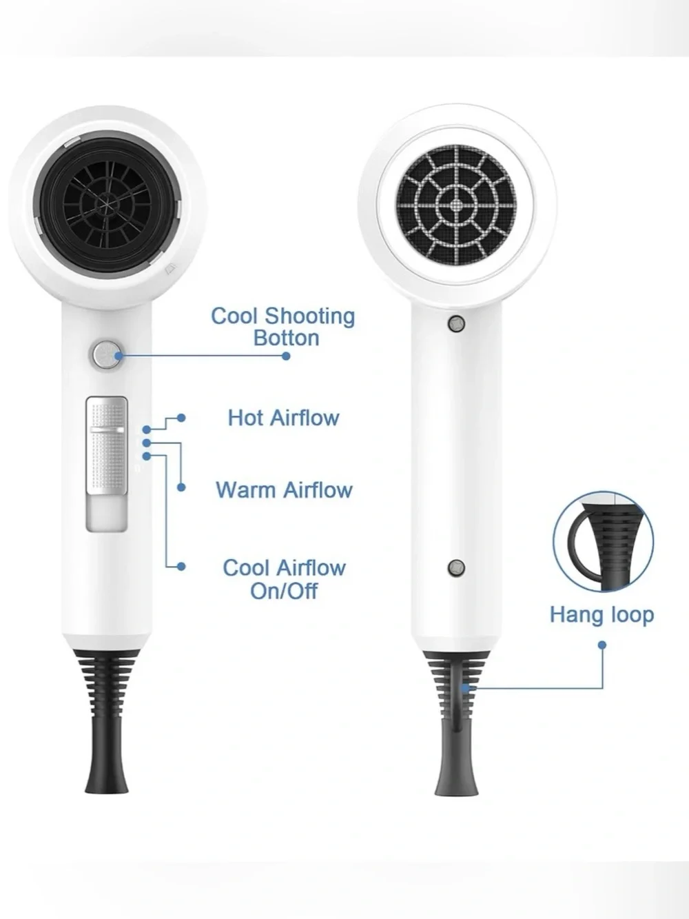 $60. Slope Hill  Professional ionic Hair Dryer, Powerful 1800W New Open Box!